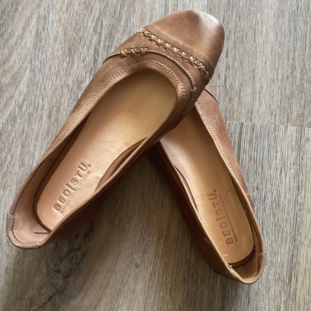 NEW Bed|Stu Leather Slides/Flats Size 7.5 - Picture 1 of 13